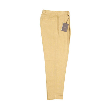 BERWICH “CHIAIA-GD” リヨセル混リネン ワンタックスラックス ベージュ(deserto265) 44 | GUARDAROBA MILANO OFFICIAL STORE