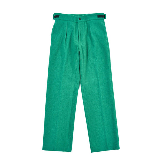 BERWICH “CHIAIA JOGGER 1P” ブークレ ワンタックウールパンツ グリーン(green) 48 | GUARDAROBA MILANO OFFICIAL STORE