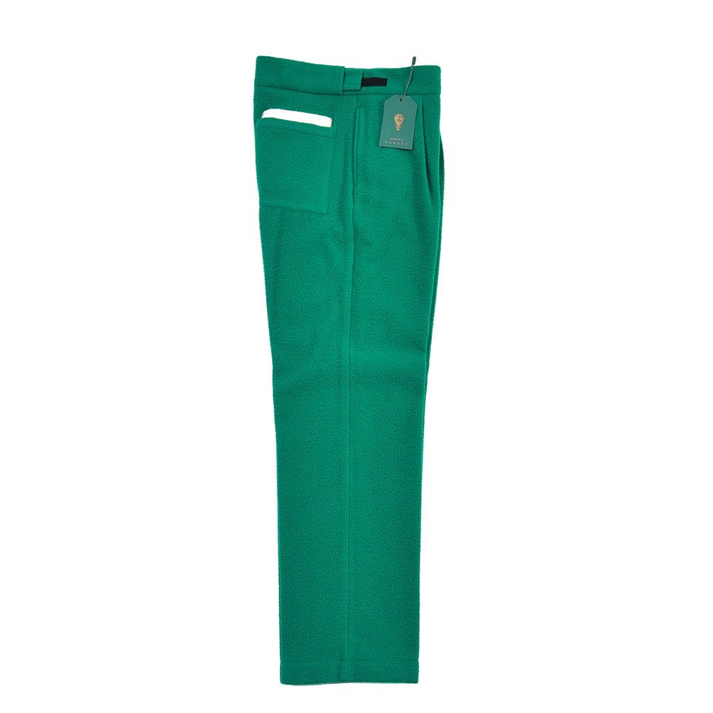 BERWICH “CHIAIA JOGGER 1P” ブークレ ワンタックウールパンツ グリーン(green) 48 | GUARDAROBA MILANO OFFICIAL STORE