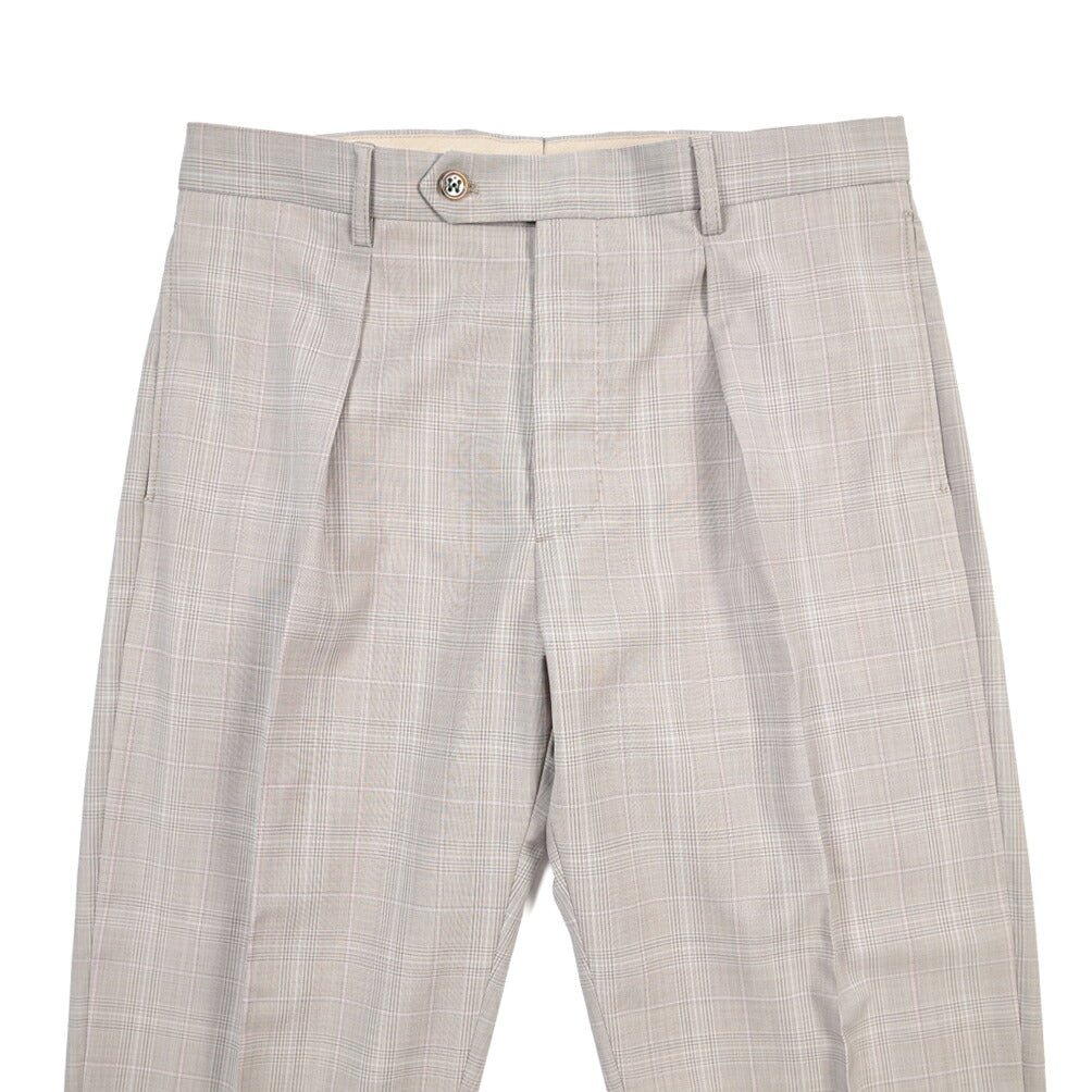 BERWICH “CHIAIA LONG” ヴァージンウール100% ワンタックスラックス グレー(lt rose) 46 | GUARDAROBA MILANO OFFICIAL STORE