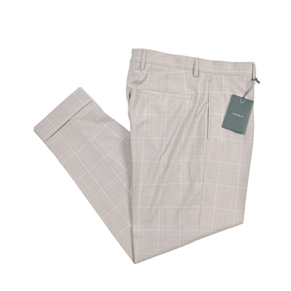 BERWICH “CHIAIA LONG” ヴァージンウール100% ワンタックスラックス グレー(lt rose) 46 | GUARDAROBA MILANO OFFICIAL STORE