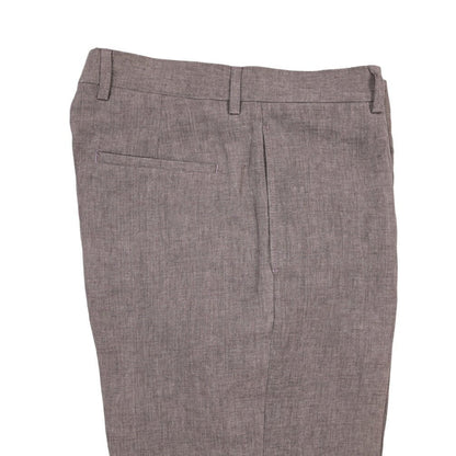 BERWICH “CHIAIA LONG” リネン100% ワンタックスラックス パープル(lt rose) 46 | GUARDAROBA MILANO OFFICIAL STORE
