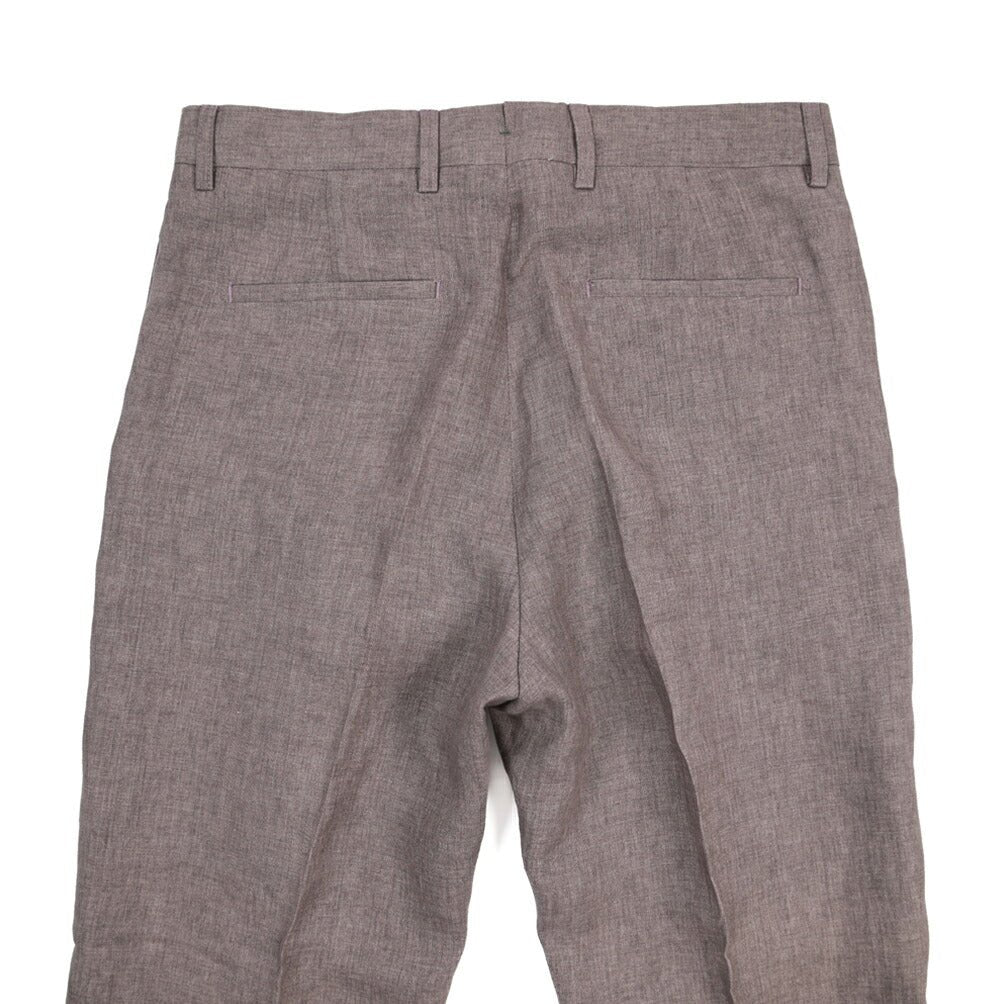 BERWICH “CHIAIA LONG” リネン100% ワンタックスラックス パープル(lt rose) 46 | GUARDAROBA MILANO OFFICIAL STORE