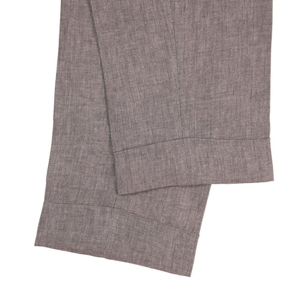 BERWICH “CHIAIA LONG” リネン100% ワンタックスラックス パープル(lt rose) 46 | GUARDAROBA MILANO OFFICIAL STORE