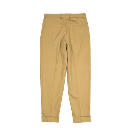 BERWICH “CHIAIA LONG” コットン100% ワンタックチノパンツ ライトブラウン(desert) 48 | GUARDAROBA MILANO OFFICIAL STORE