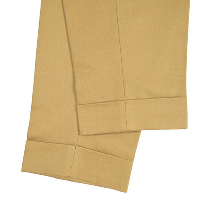 BERWICH “CHIAIA LONG” コットン100% ワンタックチノパンツ ライトブラウン(desert) 48 | GUARDAROBA MILANO OFFICIAL STORE