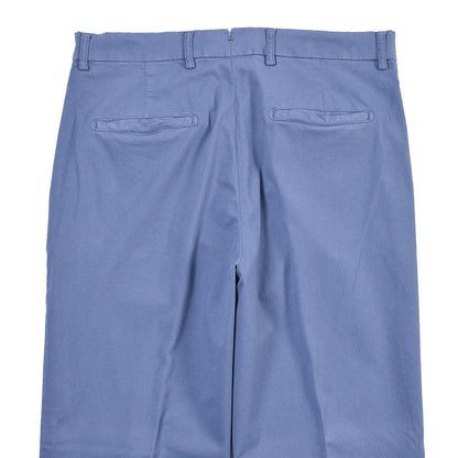 BERWICH “CHIAIA LONG 1P” リヨセル混コットン ワンタックパンツ ブルー(blu112) 44 | GUARDAROBA MILANO OFFICIAL STORE