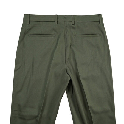 BERWICH “CHIAIA LONG 1P” ストレッチコットン ワンタックチノパンツ カーキグリーン(army) 50 | GUARDAROBA MILANO OFFICIAL STORE