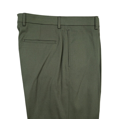 BERWICH “CHIAIA LONG 1P” ストレッチコットン ワンタックチノパンツ カーキグリーン(army) 50 | GUARDAROBA MILANO OFFICIAL STORE