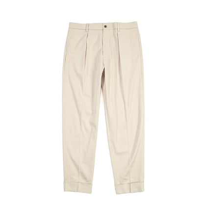 BERWICH “CHIAIA LONG 1P” ストレッチコットン ワンタックチノパンツ オフホワイト(ecru) 44 | GUARDAROBA MILANO OFFICIAL STORE