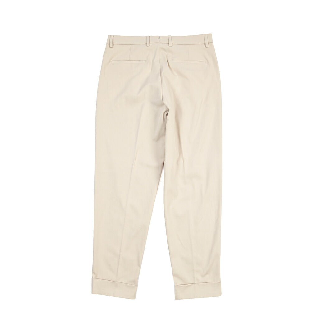 BERWICH “CHIAIA LONG 1P” ストレッチコットン ワンタックチノパンツ オフホワイト(ecru) 44 | GUARDAROBA MILANO OFFICIAL STORE