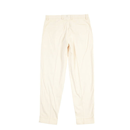 BERWICH “CHIAIA LONG 1P” ストレッチコットン ワンタックチノパンツ ホワイト(white) 46 | GUARDAROBA MILANO OFFICIAL STORE