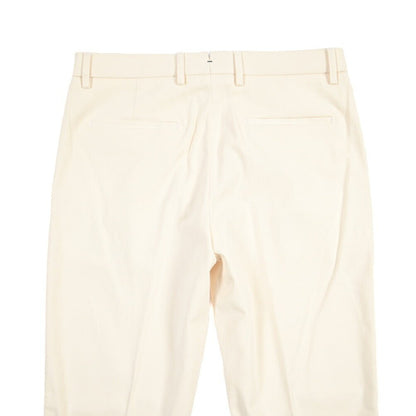BERWICH “CHIAIA LONG 1P” ストレッチコットン ワンタックチノパンツ ホワイト(white) 46 | GUARDAROBA MILANO OFFICIAL STORE
