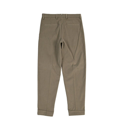 BERWICH “CHIAIA LONG 1P” ストレッチコットン ワンタックチノパンツ グレージュ(greige) 46 | GUARDAROBA MILANO OFFICIAL STORE