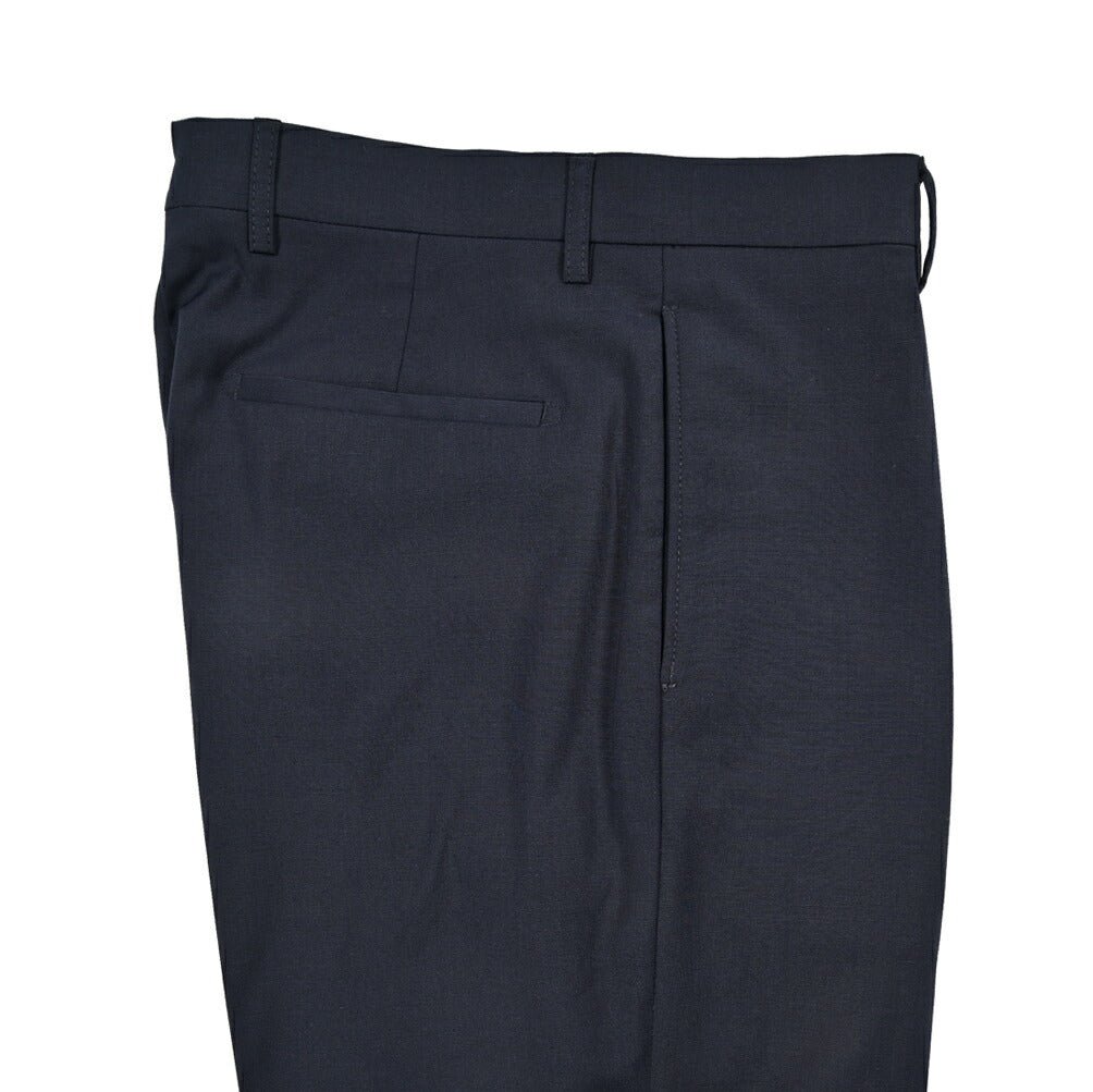 BERWICH “CHIAIA LONG” 高機能ストレッチウール ワンタックスラックス ネイビー(navy) 46 | GUARDAROBA MILANO OFFICIAL STORE