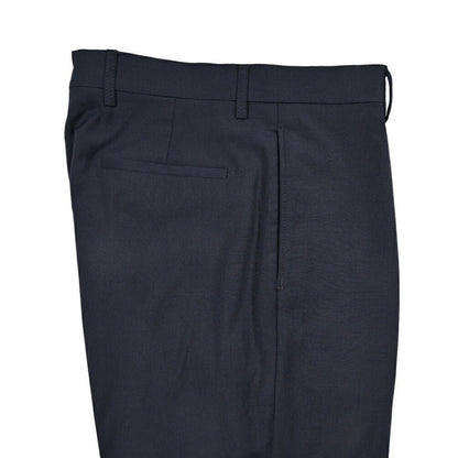 BERWICH “CHIAIA LONG” 高機能ストレッチウール ワンタックスラックス ネイビー(navy) 46 | GUARDAROBA MILANO OFFICIAL STORE