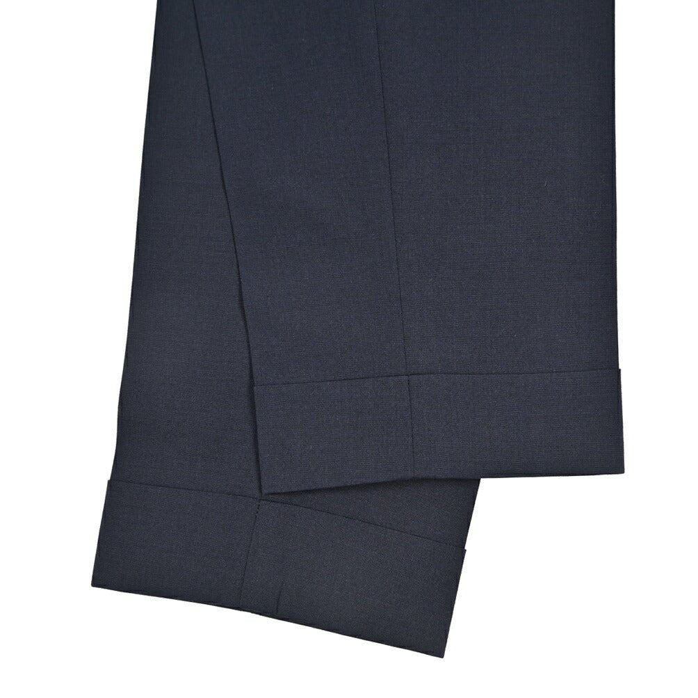 BERWICH “CHIAIA LONG” 高機能ストレッチウール ワンタックスラックス ネイビー(navy) 46 | GUARDAROBA MILANO OFFICIAL STORE
