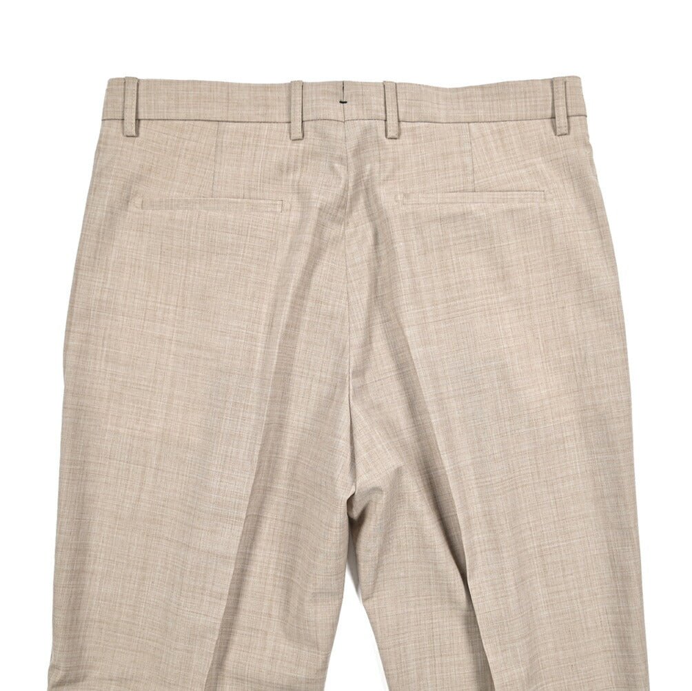 BERWICH “CHIAIA LONG” 高機能ストレッチウール ワンタックスラックス グレージュ(desert) 52 | GUARDAROBA MILANO OFFICIAL STORE