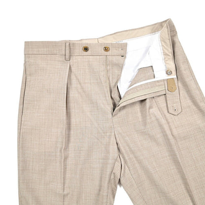 BERWICH “CHIAIA LONG” 高機能ストレッチウール ワンタックスラックス グレージュ(desert) 52 | GUARDAROBA MILANO OFFICIAL STORE