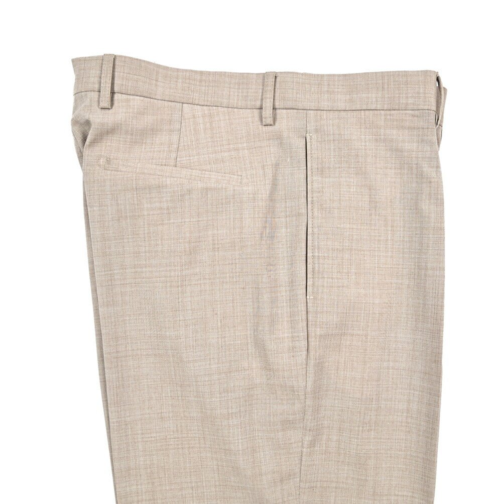 BERWICH “CHIAIA LONG” 高機能ストレッチウール ワンタックスラックス グレージュ(desert) 52 | GUARDAROBA MILANO OFFICIAL STORE