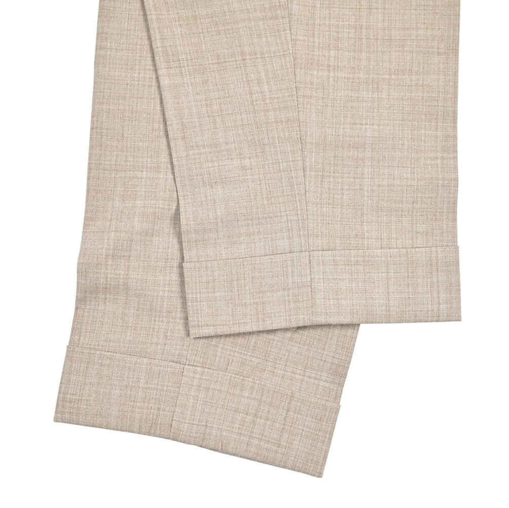 BERWICH “CHIAIA LONG” 高機能ストレッチウール ワンタックスラックス グレージュ(desert) 52 | GUARDAROBA MILANO OFFICIAL STORE