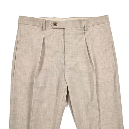 BERWICH “CHIAIA LONG” 高機能ストレッチウール ワンタックスラックス グレージュ(desert) 52 | GUARDAROBA MILANO OFFICIAL STORE