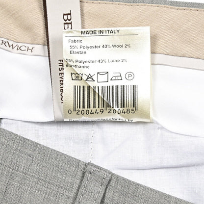 BERWICH “CHIAIA LONG” 高機能ストレッチウール ワンタックスラックス グレー(grey) 48 | GUARDAROBA MILANO OFFICIAL STORE
