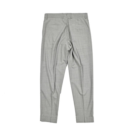 BERWICH “CHIAIA LONG” 高機能ストレッチウール ワンタックスラックス グレー(grey) 48 | GUARDAROBA MILANO OFFICIAL STORE