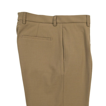 BERWICH “CHIAIA LONG” 高機能ストレッチウール ワンタックスラックス カーキグリーン(olive) 46 | GUARDAROBA MILANO OFFICIAL STORE