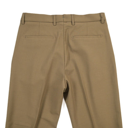 BERWICH “CHIAIA LONG” 高機能ストレッチウール ワンタックスラックス カーキグリーン(olive) 46 | GUARDAROBA MILANO OFFICIAL STORE