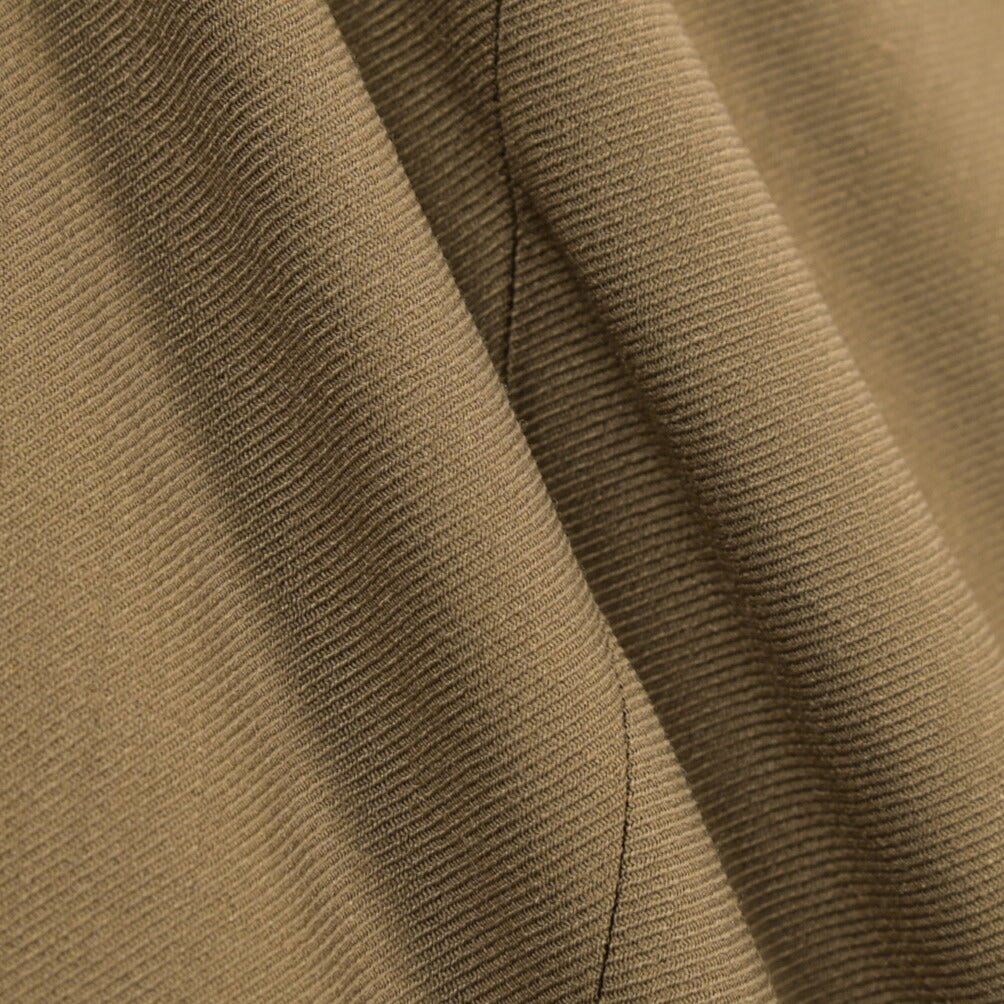 BERWICH “CHIAIA-LONG” ポリエステル混ウール ワンタックスラックス カーキグリーン(olive) 46 | GUARDAROBA MILANO OFFICIAL STORE