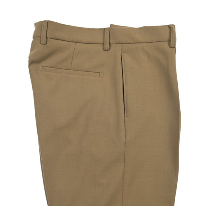 BERWICH “CHIAIA-LONG” ポリエステル混ウール ワンタックスラックス カーキグリーン(olive) 46 | GUARDAROBA MILANO OFFICIAL STORE