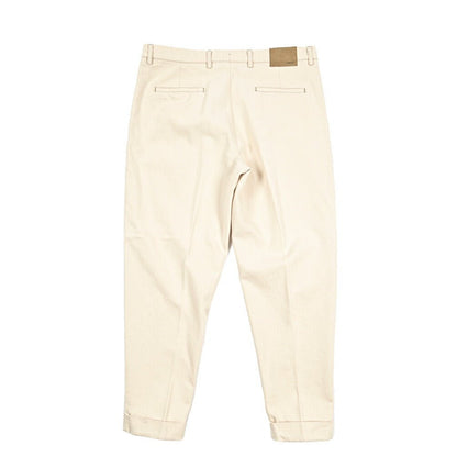 BERWICH “CHIAIA LONG - GD” コットン100%デニム ワンタックパンツ / デニスラ オフホワイト(ecru denim) 54 | GUARDAROBA MILANO OFFICIAL STORE