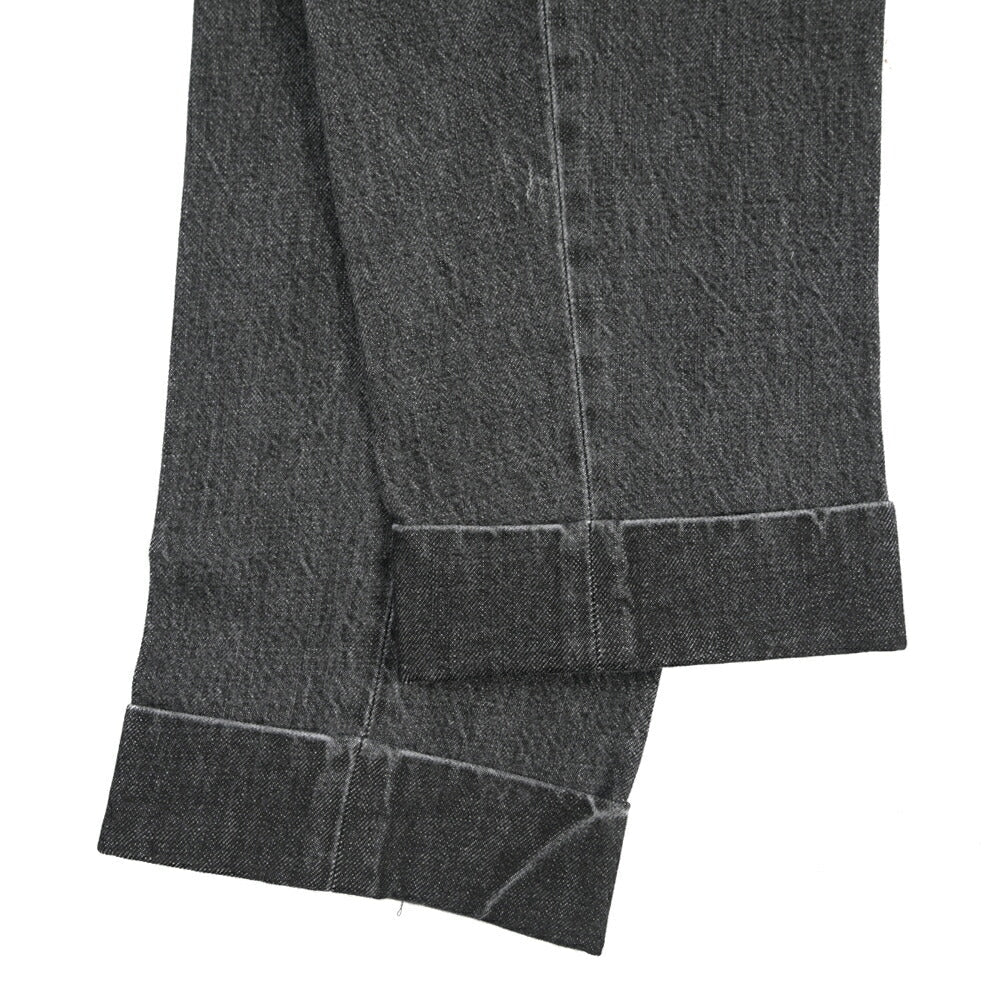 BERWICH “CHIAIA LONG-GD” コットン100%デニム ワンタックスラックス ブラック(black denim) 46 | GUARDAROBA MILANO OFFICIAL STORE