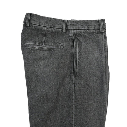 BERWICH “CHIAIA LONG-GD” コットン100%デニム ワンタックスラックス ブラック(black denim) 46 | GUARDAROBA MILANO OFFICIAL STORE