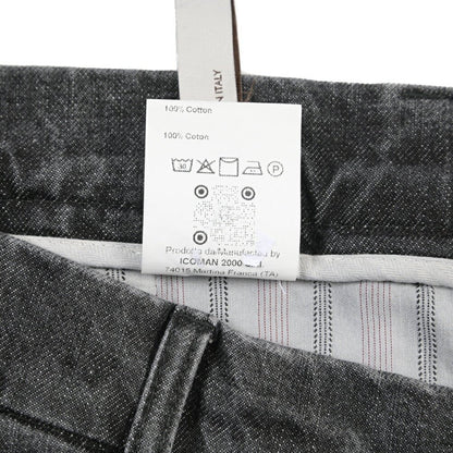 BERWICH “CHIAIA LONG-GD” コットン100%デニム ワンタックスラックス ブラック(black denim) 46 | GUARDAROBA MILANO OFFICIAL STORE
