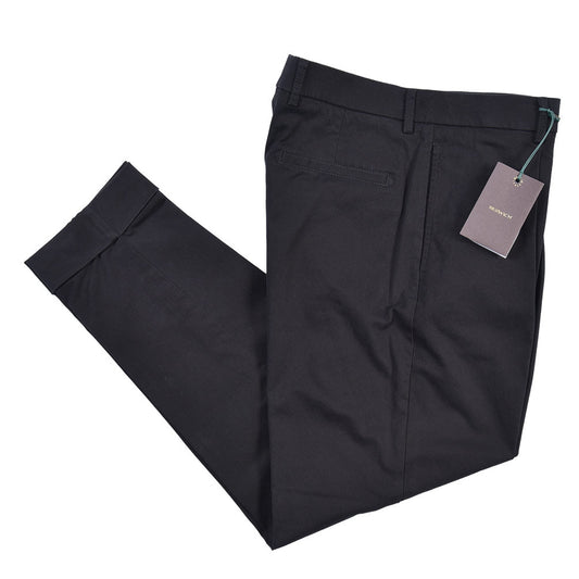BERWICH “CHIAIA LONG-GD 1P” ストレッチコットン ワンタックチノパンツ ブラック(black) 46 | GUARDAROBA MILANO OFFICIAL STORE
