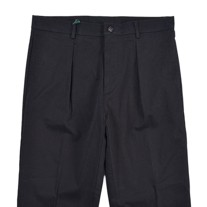 BERWICH “CHIAIA LONG-GD 1P” ストレッチコットン ワンタックチノパンツ ブラック(black) 46 | GUARDAROBA MILANO OFFICIAL STORE