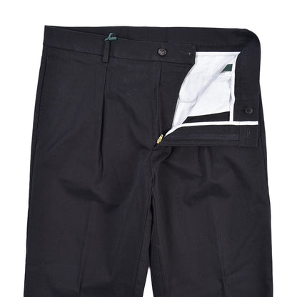 BERWICH “CHIAIA LONG-GD 1P” ストレッチコットン ワンタックチノパンツ ブラック(black) 46 | GUARDAROBA MILANO OFFICIAL STORE