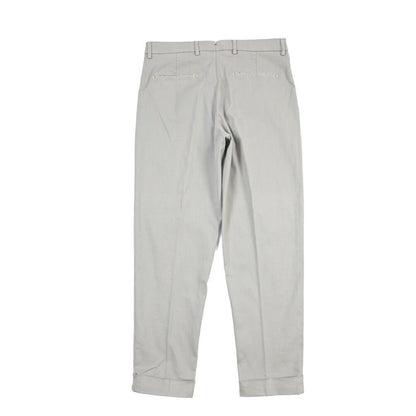BERWICH “CHIAIA LONG - GD” リヨセル混コットン ワンタックストレッチパンツ グレー(conza701) 48 | GUARDAROBA MILANO OFFICIAL STORE