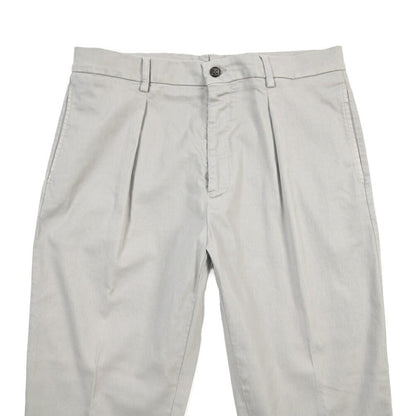 BERWICH “CHIAIA LONG - GD” リヨセル混コットン ワンタックストレッチパンツ グレー(conza701) 48 | GUARDAROBA MILANO OFFICIAL STORE