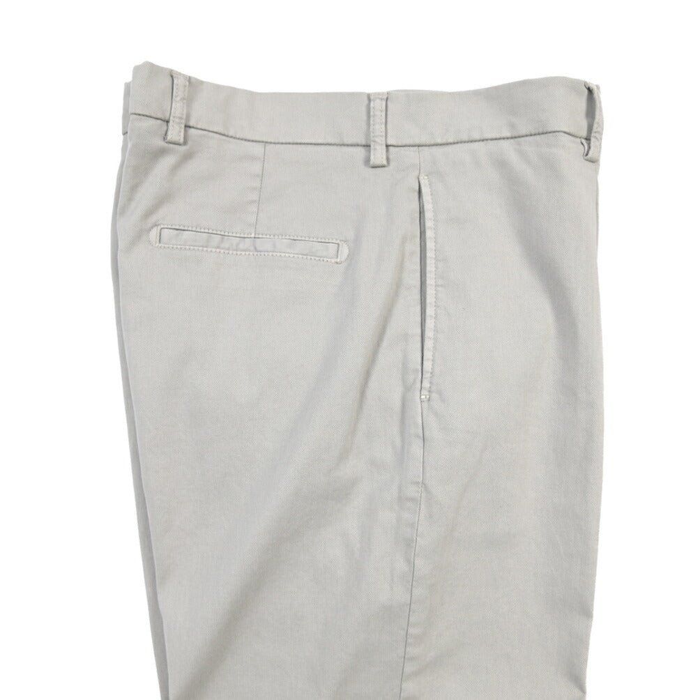 BERWICH “CHIAIA LONG - GD” リヨセル混コットン ワンタックストレッチパンツ グレー(conza701) 48 | GUARDAROBA MILANO OFFICIAL STORE