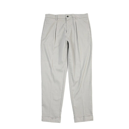 BERWICH “CHIAIA LONG - GD” リヨセル混コットン ワンタックストレッチパンツ グレー(conza701) 48 | GUARDAROBA MILANO OFFICIAL STORE