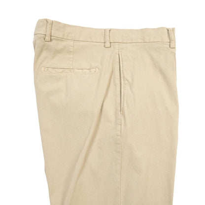 BERWICH “CHIAIA LONG - GD” リヨセル混コットン ワンタックストレッチパンツ ベージュ(beige208) 44 | GUARDAROBA MILANO OFFICIAL STORE