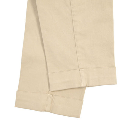 BERWICH “CHIAIA LONG - GD” リヨセル混コットン ワンタックストレッチパンツ ベージュ(beige208) 44 | GUARDAROBA MILANO OFFICIAL STORE