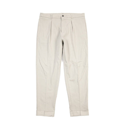 BERWICH “CHIAIA LONG - GD” リヨセル混コットン ワンタックストレッチパンツ ライトグレー(pomice008) 52 | GUARDAROBA MILANO OFFICIAL STORE