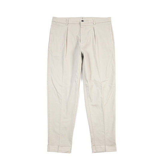 BERWICH “CHIAIA LONG - GD” リヨセル混コットン ワンタックストレッチパンツ ライトグレー(pomice008) 52 | GUARDAROBA MILANO OFFICIAL STORE