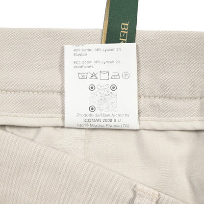BERWICH “CHIAIA LONG - GD” リヨセル混コットン ワンタックストレッチパンツ ライトグレー(pomice008) 52 | GUARDAROBA MILANO OFFICIAL STORE