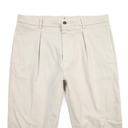 BERWICH “CHIAIA LONG - GD” リヨセル混コットン ワンタックストレッチパンツ ライトグレー(pomice008) 52 | GUARDAROBA MILANO OFFICIAL STORE