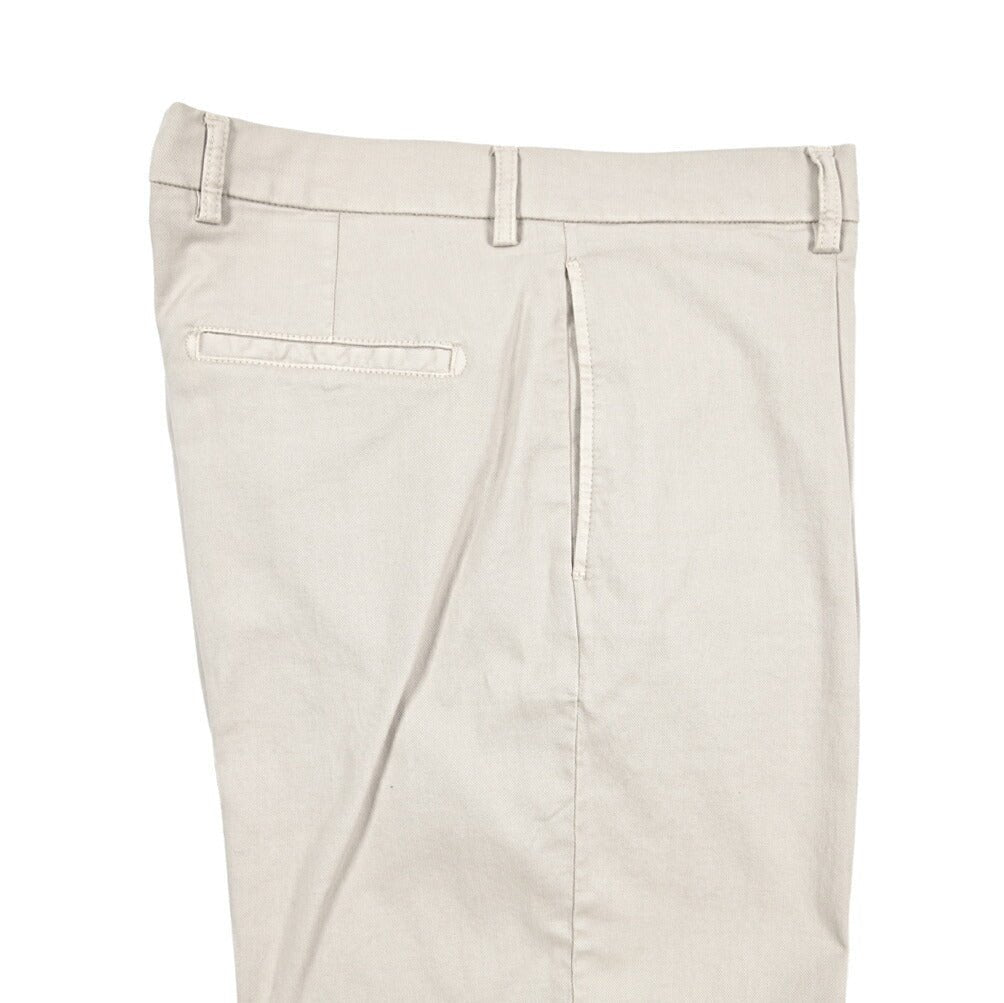 BERWICH “CHIAIA LONG - GD” ストレッチコットンチノ ワンタックパンツ グレージュ(pomice008) 50 | GUARDAROBA MILANO OFFICIAL STORE